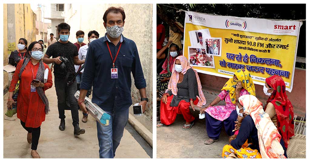 Sharda University raising Covid 19 awareness with a wake-up campaign, Nayi Shuruat in collaboration with Smart Foundation