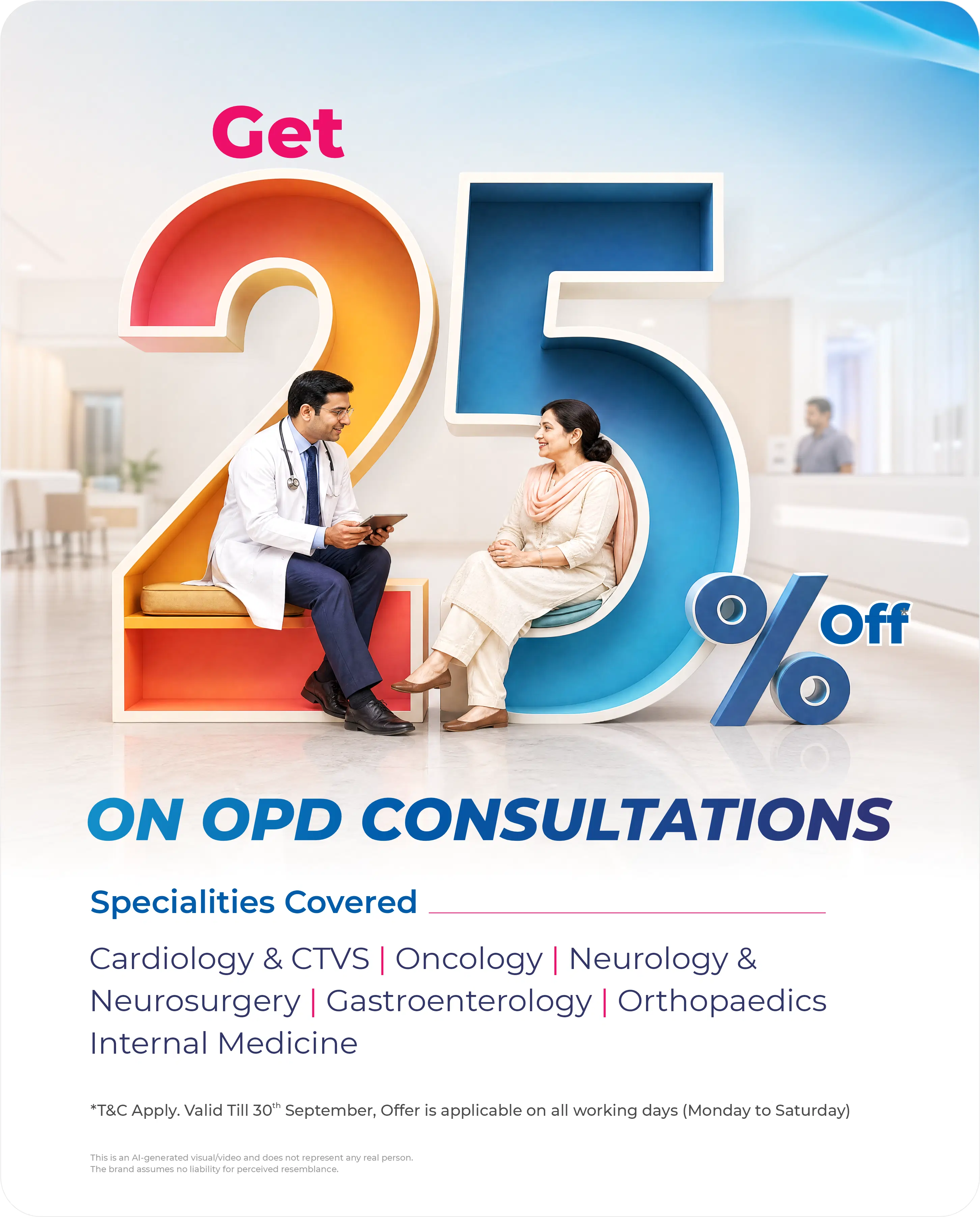 Get 25% On OPD Consultations Mobile