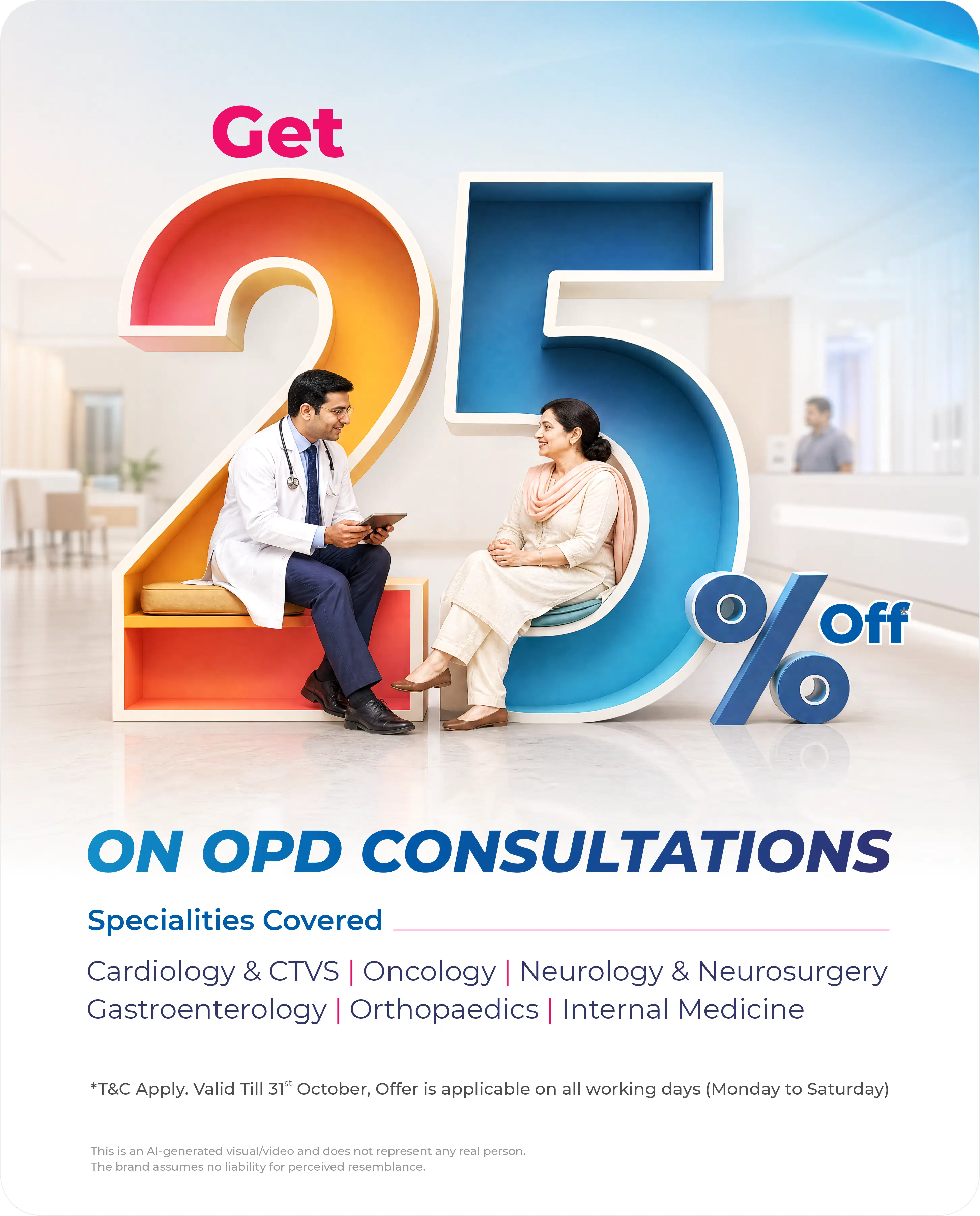 Get 25% On OPD Consultations Mobile