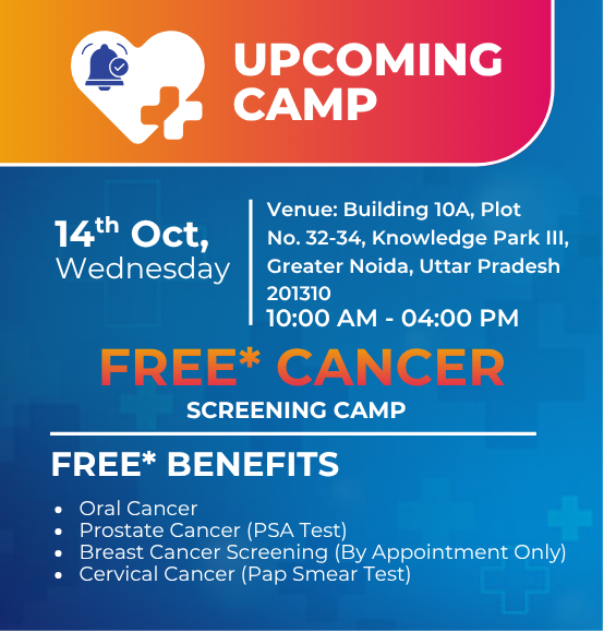 FREE* CANCER SCREENING CAMP, 14 Oct, Wednesday